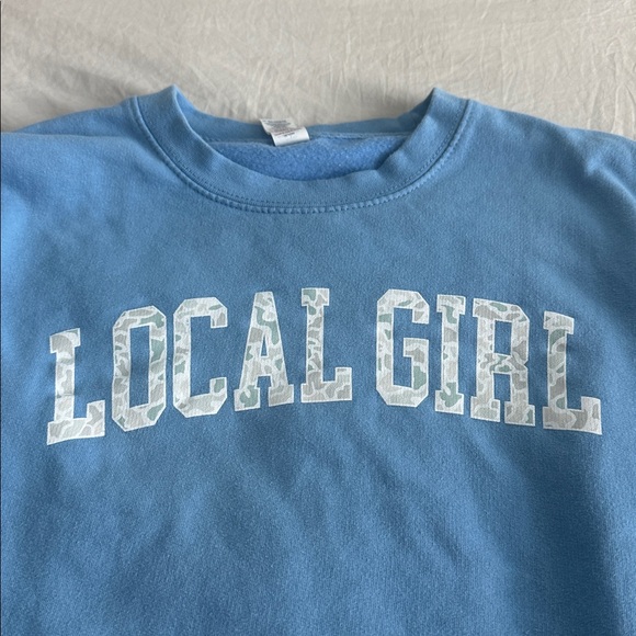 Blue 'Local Girl' Sweatshirt - Picture 2 of 4